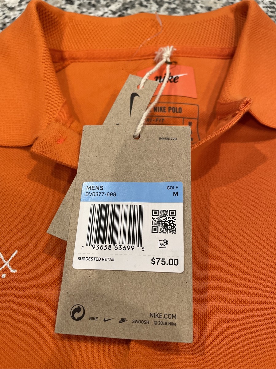 Mens Nike Golf Dri Fit Polo Shirt All Over Print NWT Charms Lucky