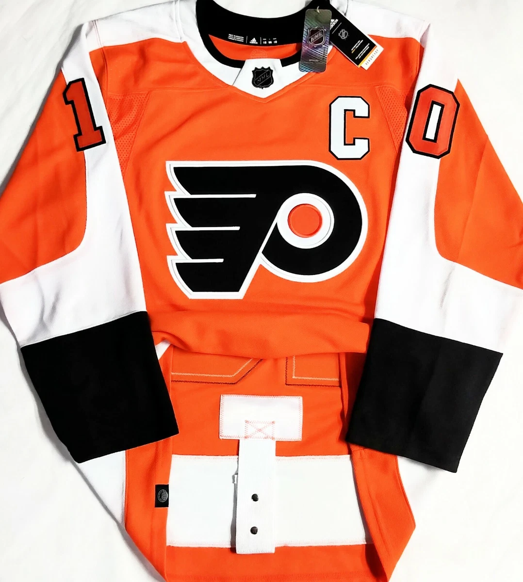 PRO-60 NO NAME #10 PHILADELPHIA FLYERS AUTHENTIC ADIDAS PRIMEGREEN HOCKEY  JERSEY