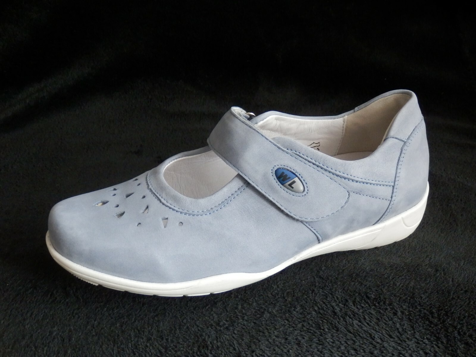 WALDLÄUFER Ballerina Leder Klett blau Weite M Gr. 36, 38,5, 43 (2) WALDLÄUFER Ballerina Leder Klett blau Weite M Gr. 36, 38,5, 43 (2)