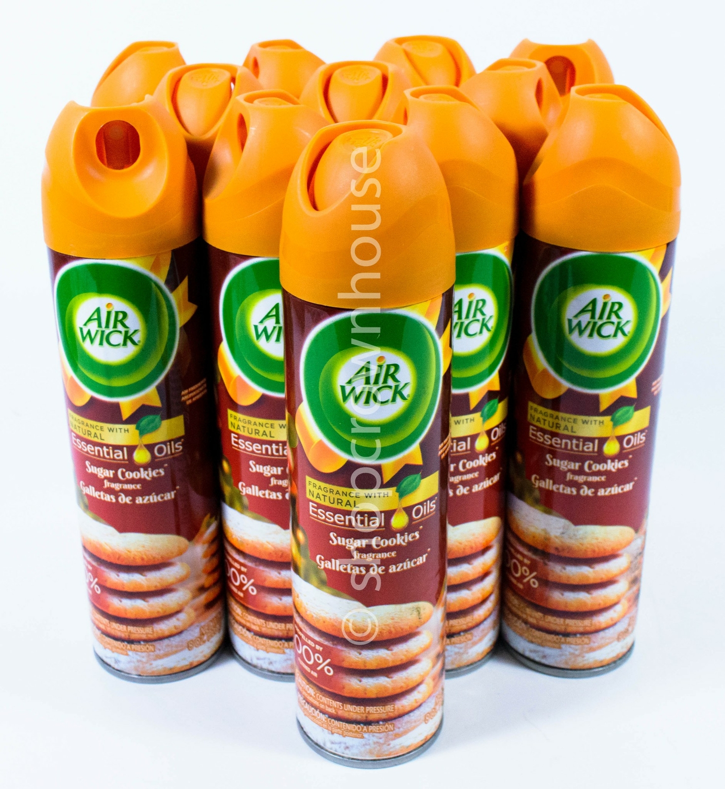 12 Air Wick SUGAR COOKIE Air Freshener Cans Essential Oil Holiday