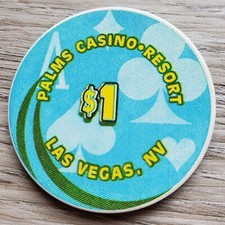 $1 Las Vegas Palms 2004 Aces Casino Chip - Uncirculated
