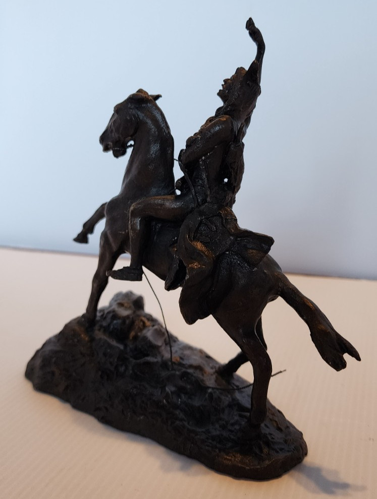 FREDERICK REMINGTON "THE SCALP " by Franklin Mint 7"x7".