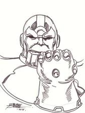 GEORGE PEREZ THANOS INFINITY GAUNTLET SKETCH! | eBay Europe (Buy It Now)