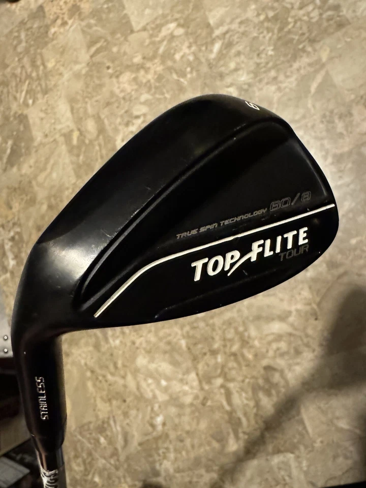 New Top-Flite Tour Milled Face LH 60-8 GW 35.5" Wedge Steel Golf Iron True Spin - Image 2 of 4