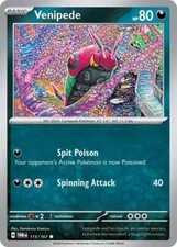 Venipede - 115/167 - Common - SV06: Twilight Masquerade - Pokemon TCG