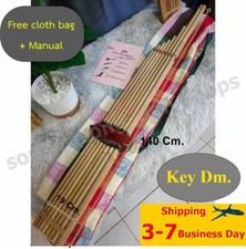 Thai Bamboo Khaen Mouth Organ 55" Traditional Isan Music Instrument Dm