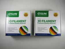 Qty 2 eSUN Luminous Blue 3.00mm PLA 3D Filament Glow in The Dark Premium 1kg