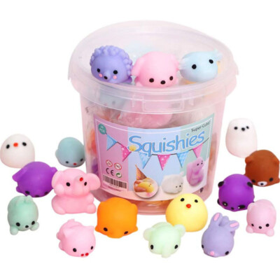 24pcs Squishy Toy Cute Animal Antistress Ball  Mochi Toy Stress Relief Toys _r1