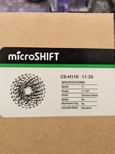 microSHIFT H11 Cassette - 11 Speed, 11-25t, Chrome Plated 4710495438023