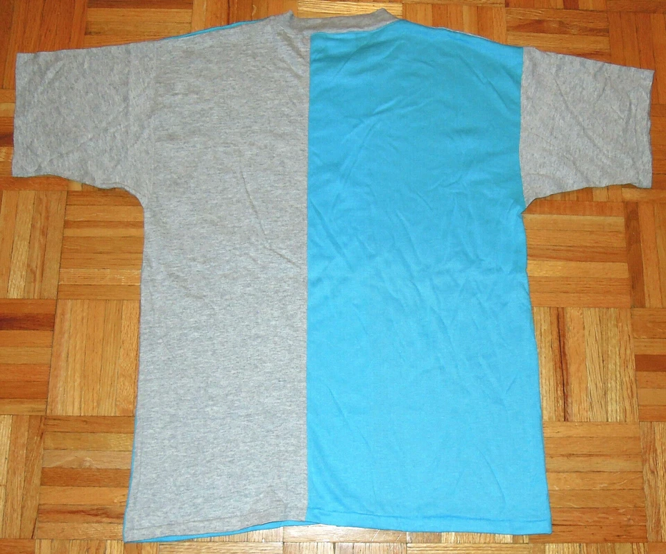 Camiseta De Colección Años 80 Pacific Crew Normcore Bloque de Color Puntada Única Acrílico MED Foto 2 de 4