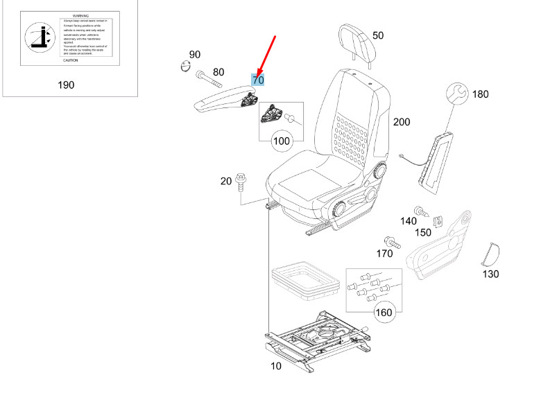 MERCEDES SPRINTER 906 Armlehne Fahrersitz online kaufen | eBay 