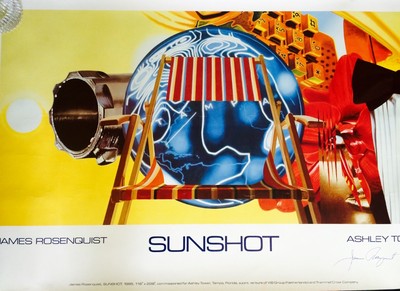 REDUCED Sale - Sunshot by James Rosenquist **RARE** Signed By Artist