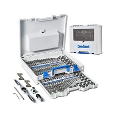 toolant 127pcs SAE/Metric Tap and Die Set, Ratcheting SAE Metric TAP and Die ...
