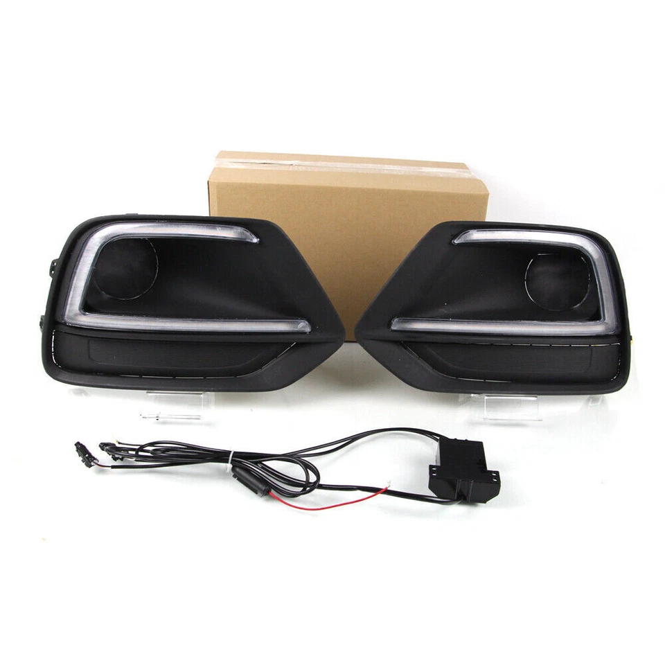 Daytime Running Lights LED DRL Fog Lamp Replacement Bumper For Chevrolet Trax - Image 3 of 4