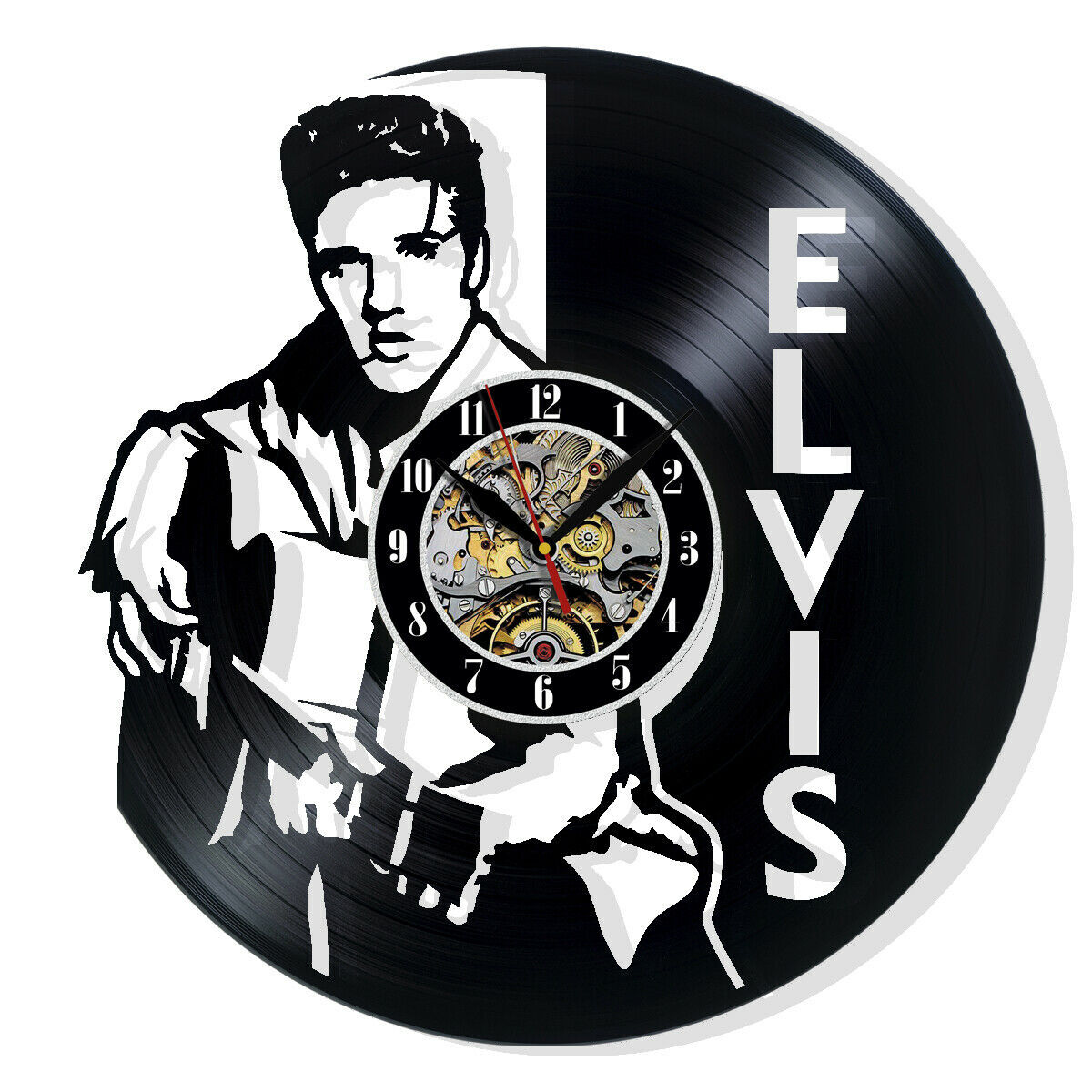 Elvis Vinyl Record Wall Clock Gift Surprise Ideas Friends