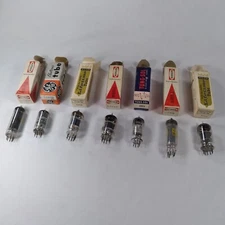 Vintage Electronic Vacuum Tube Lot of 7 Mixed Brand & Size, UNTESTED