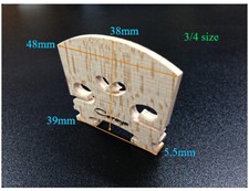 Caraya CVB06 Maple Wood Violin Bridge - 3/4 Size