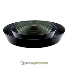 ROUND PLASTIC BLACK PLANT SAUCERS 20CM 25CM 30CM 35CM 40CM 45CM 50CM&ndash;HYDRO