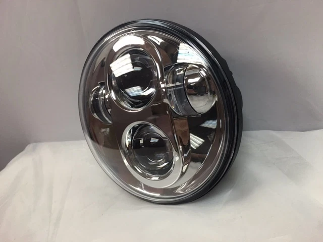 Chrome - 5 3/4" Daymaker LED Light Bulb Headlight Harley Dyna Sportster VROD - Image 3 of 4