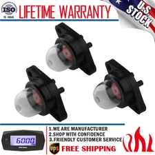 3PCS Primer Bulb Part 530071835 Fit For Poulan Chainsaw 1950 1975 2050 2150 2375