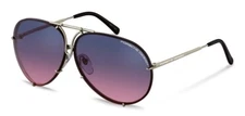 Porsche Design P8478 Iconic Sunglasses M - Titanium/Pink Gradient + Extra Lenses