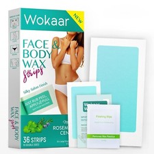 Hypoallergenic Wax Strips Kit 42 Count Hair Removal for Body  Face