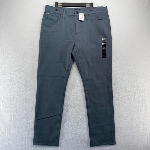 J Crew Pants Mens 36x32 Blue Chino Khaki Garment Dyed Straight MSRP $128 NEW