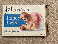 Rare Vintage 70's Disposable Cloth Diaper Liners. Johnson Johnson