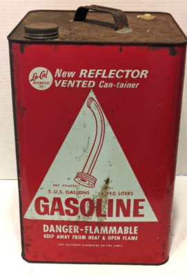 VINTAGE RARE LA CAL RC-200 5 GALLON REFLECTOR VENTED CAN-TAINER 