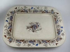 ANTIQUE GILDEA & WALKER LATE MAYERS Rectangular Serving Platter SYLVAN 1881-85