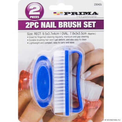 NEU 2ER-PACK REINIGUNG NAGELBÜRSTE FINERNAGELSPALT SAUBERE MANIKÜRE PEDIKÜRE TRAGEN