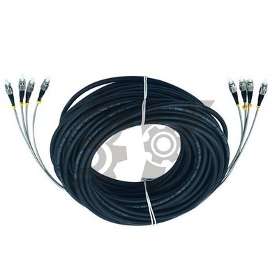 Field Outdoor ST-ST 4   9/125 Single Mode Fiber Patch Cord 100M #xh