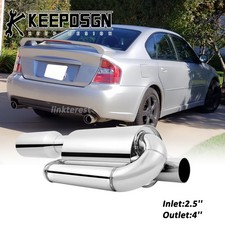 Für Subaru Legacy 2,5'' 4'' Twin Loop Endschalldämpfer Sport Auspuff Endrohre Für Subaru Legacy 2,5'' 4'' Twin Loop Endschalldämpfer Sport Auspuff Endrohre
