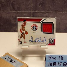 2019 Panini Limited Admiral Schofield 78/99 Authentic Autograph Washington