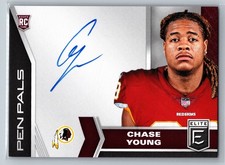 2020Panini Donruss Elite Chase Young Pen Pals Rookie Auto On Card. rookie card picture