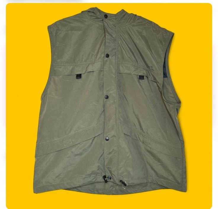 VTG Utility Men's Vest L Olive Waterproof Hood Pockets Gorpcore Outdoor Tactical
Opens in a new wind