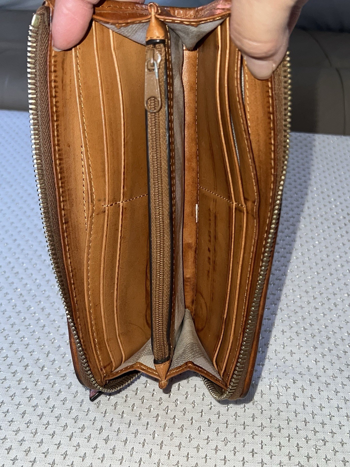 Dooney & Bourke Croc Python Embossed Leather Zip … - image 19