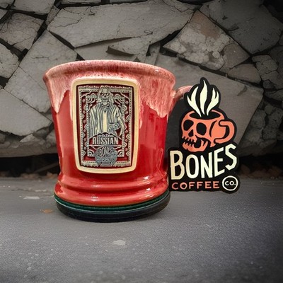 Bones Coffee Company 2023 White Russian Red Mug App Exclusive Drop *BRAND NEW*
