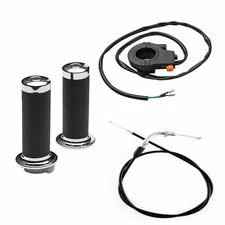 THROTTLE CABLE + 7/8'' HANDLE GRIPS + KILL SWITCH for BIKE DIRT POCKET 49cc-80cc