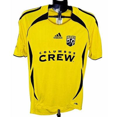 #ad Men#x27;s Adidas Small MLS 2006 2007 Columbus Crew Soccer Jersey Yellow Shirt $44.99