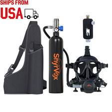 Mini Scuba Diving Tank,Full Face Snorkel Mask,Portable,For Snorkeling Training