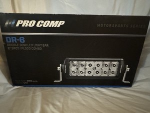 PAIR of Pro Comp DR-6 6" White Double Row LED Light Bar 75206