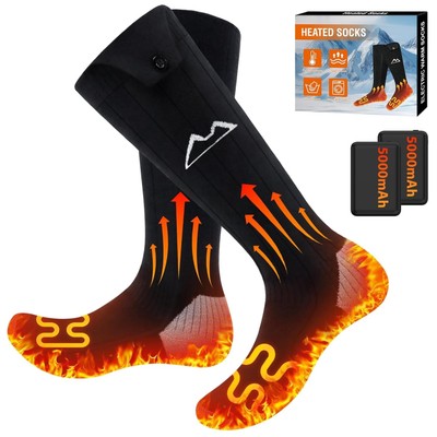 Beheizbare Socken Akku 5000mAh Winter Outdoor Skifahren Wandern Damen Herren