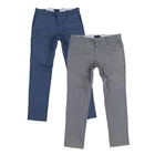 Men's Bloomingdale's Tailored-Fit Mid-Rise Chino Dress Pants Grey or Blue New