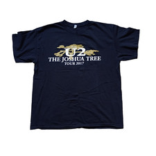 U2 The Joshua Tree 2017 Tour Black T-Shirt Alstyle Regular Short Sleeve XL