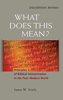 What Does This Mean?: Principles of - Hardcover, by Voelz James W. - Good