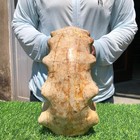 20.9LB Whole natural ammonite fossil conch crystal specimen healing — photo 6
