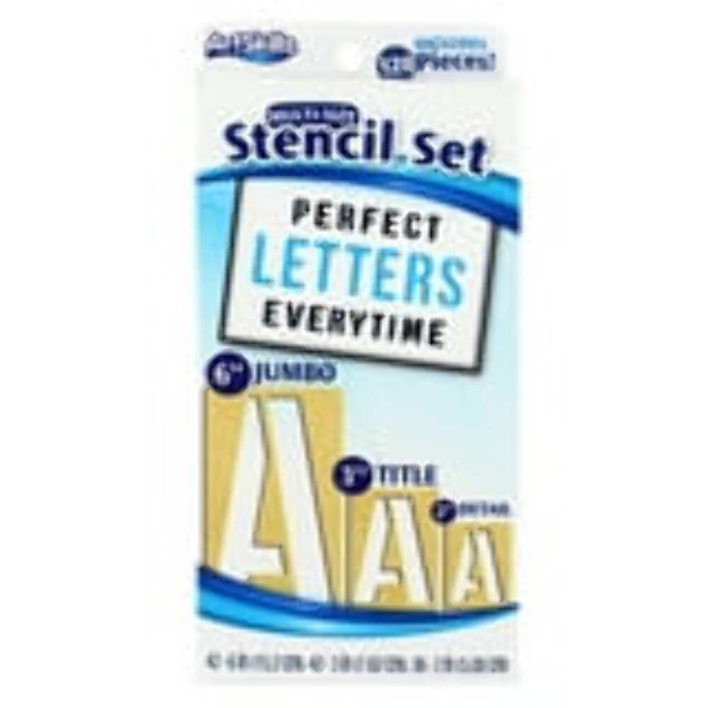 ArtSkills Multi-Size Reusable Chipboard Letter and Number Stencil Kit, 3 Sizes -