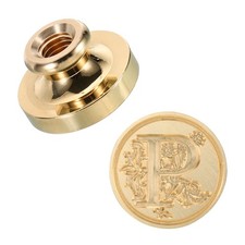 Alphabet P Wax Seals Stamp Initial Letter Sealing Wax Stamp Retro Brass Head