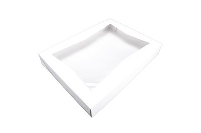 Southern Champion Tray 24543 White Paperboard Window Bakery Box, 16 Length x